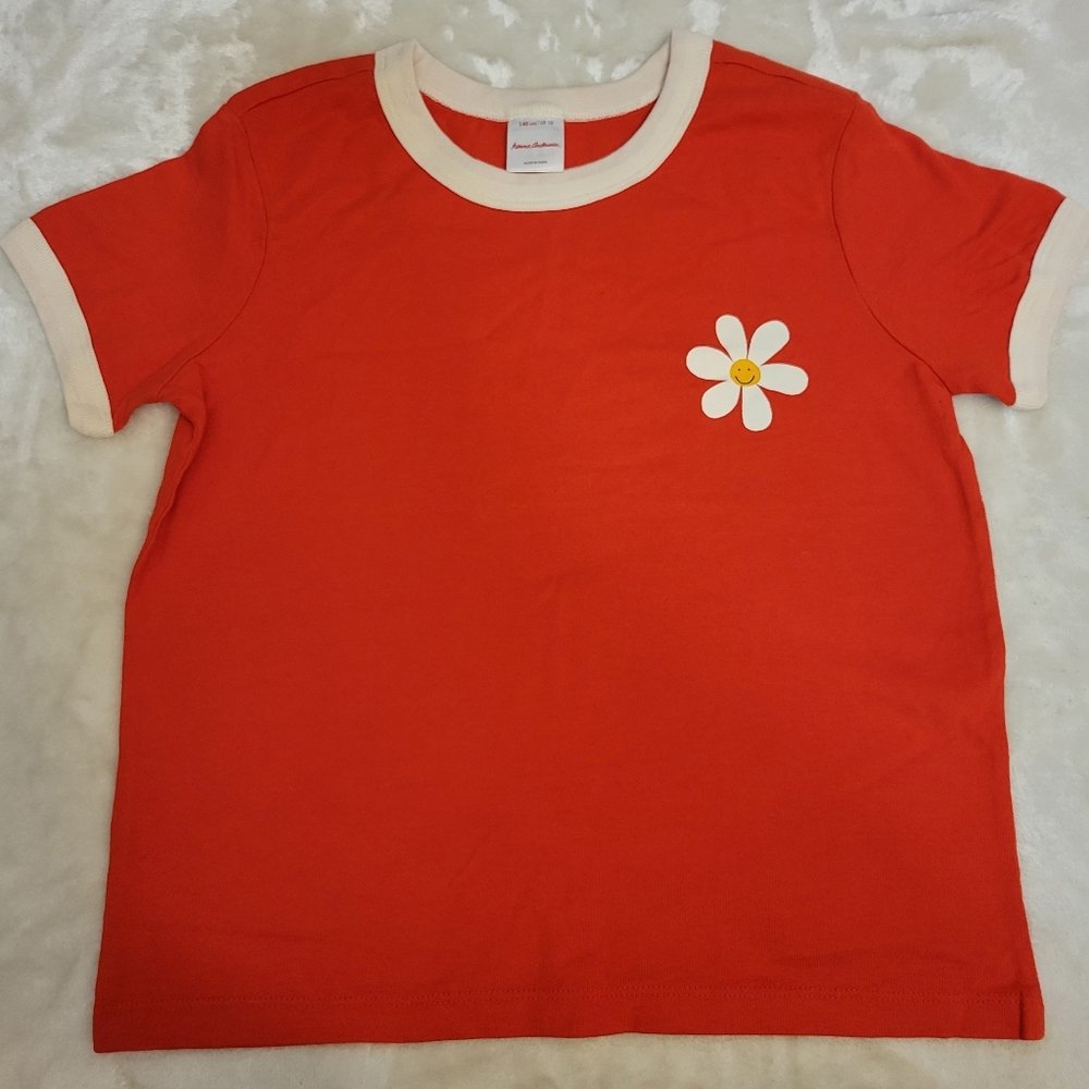 Hanna Andersson Size 10 Flower Red Shirt